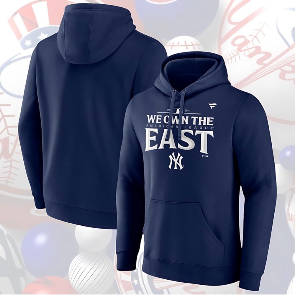 NWOT Fanatics Yankees 2024 AL East Champions Hoodie Size L